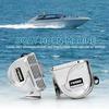 Klaxon Bas Ton en Acier Inoxydable pour Bateaux Klaxons de Voiture Imperméables pour Navires Klaxons de Moto 12V Super Bruyants avec Support de Base pour Sa