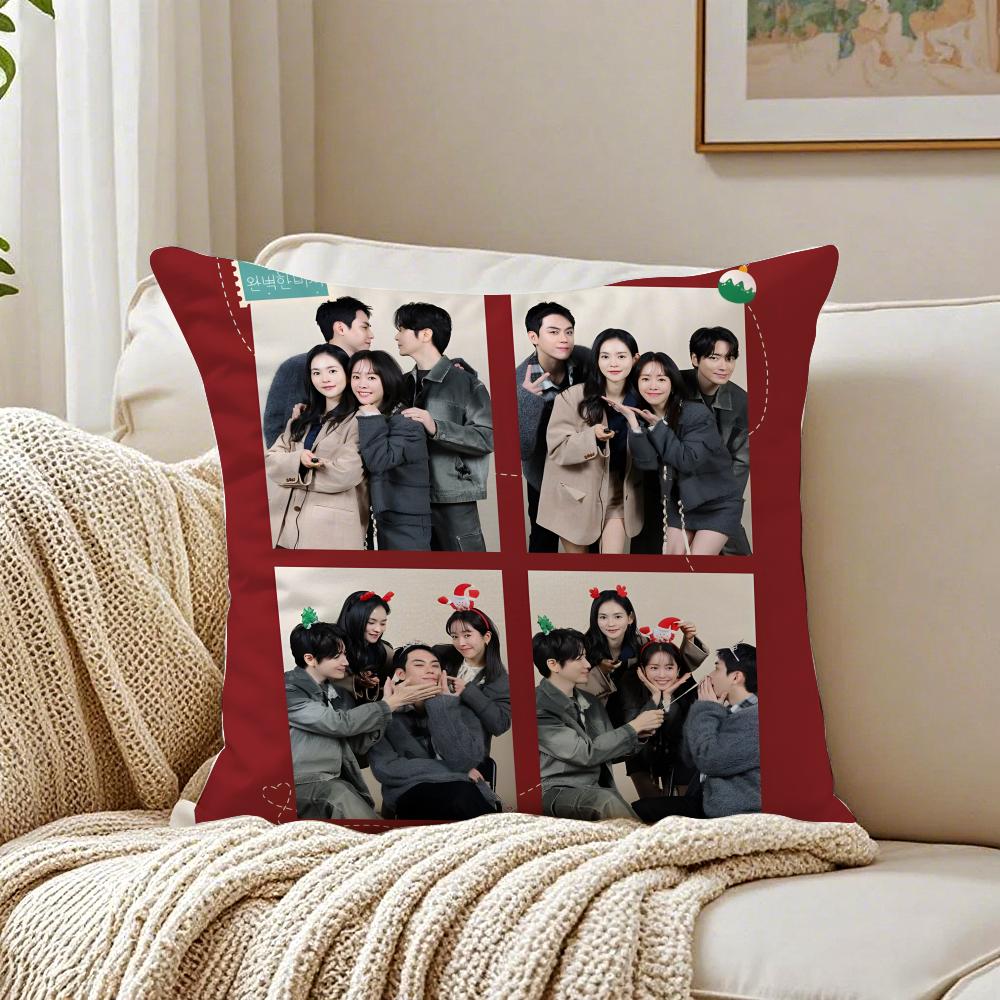 Korean Drama LLove Scout CP Cushion Cover Pillowcase Antidustmite Living Room Sofa Decor Cushion Room