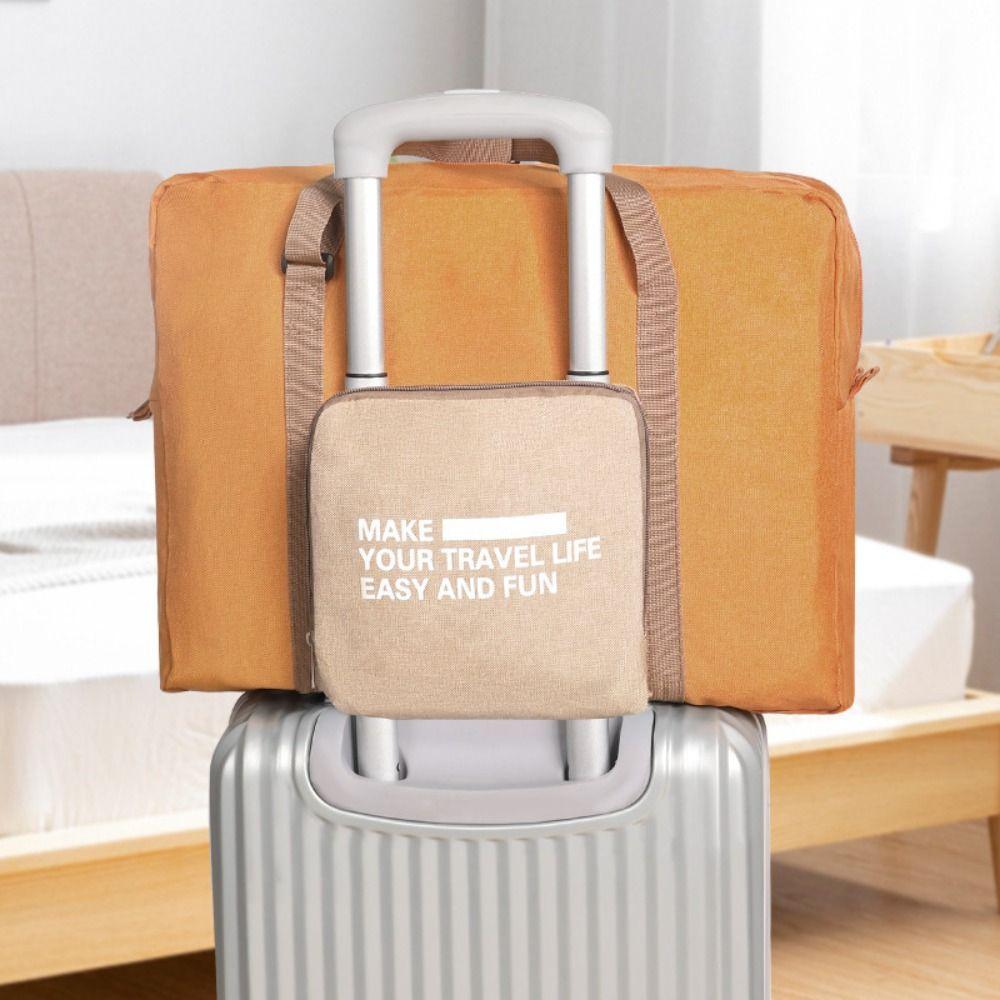 Foldable Travel Duffel Bag Oxford Cloth Travel Luggage Bag Sturdy Clothing Organizing Bag Travel