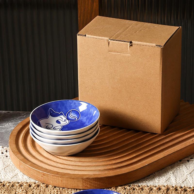 Ins Niedliche Niedliche Katze Geschmacksnapf Keramik Rund Gewürzschale Kinder Cartoon Kreatives Geschirr Essigschale Dip-Schale