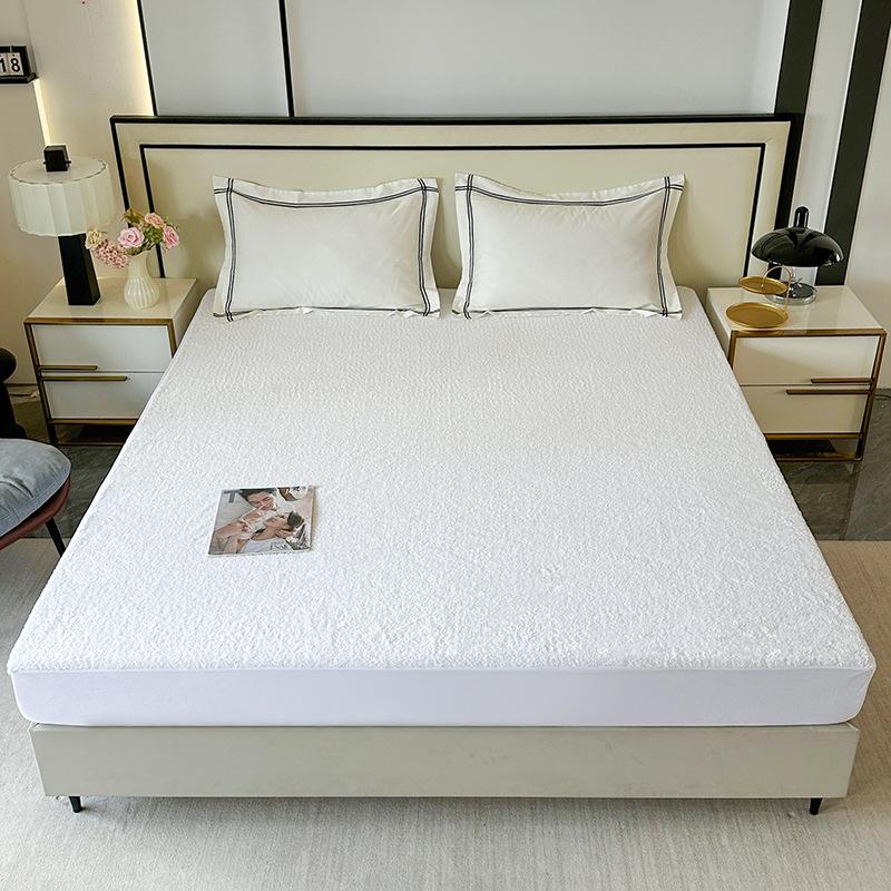 Beautiful Velvet Fitted Sheet, Waterproof Diaper Bed Cover, Five-star Hotel Mattress Protector, Bed Cover