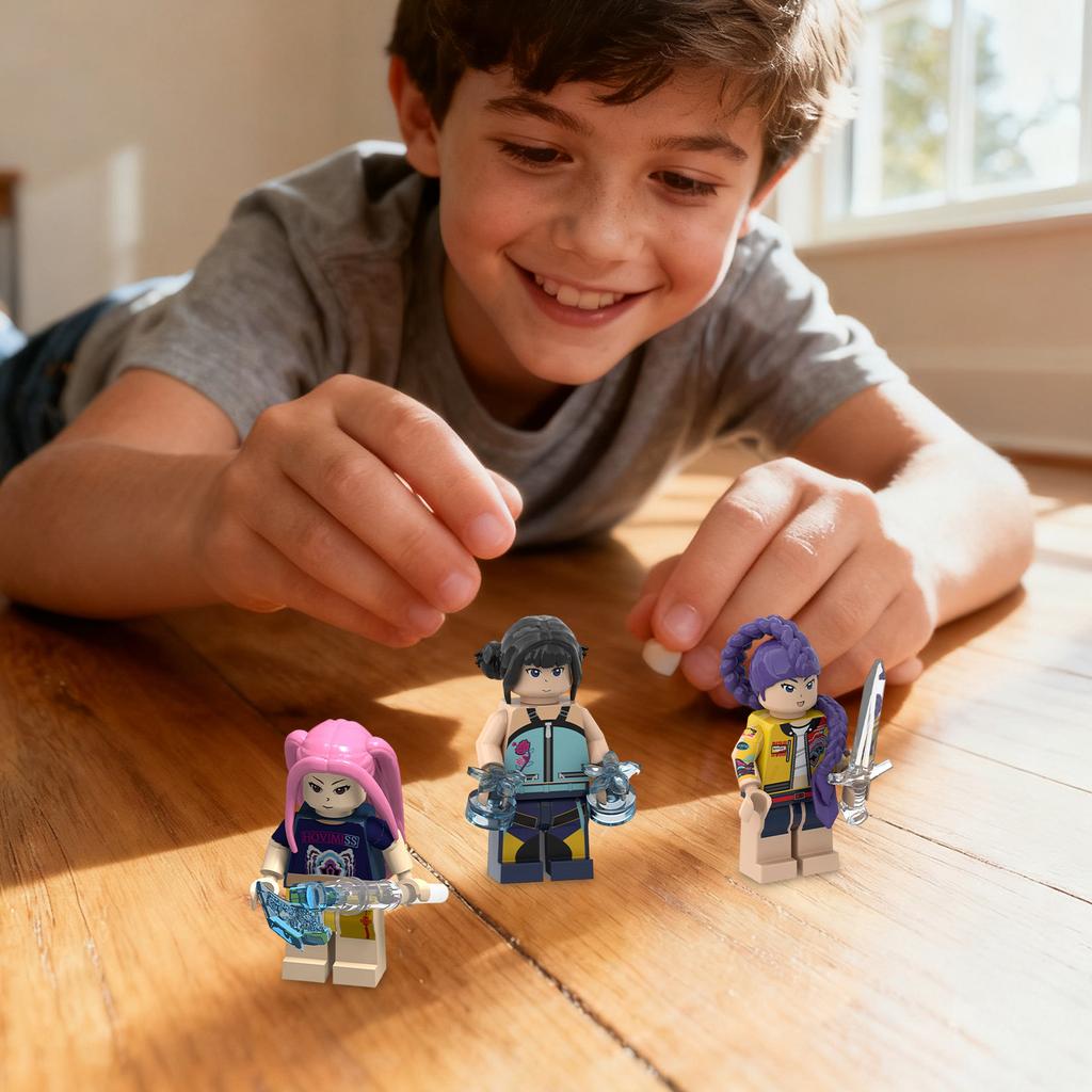 Building Block Figurines: They Are Not Miniature Scenes On The Tabletop, But Also The Adventurous Protagonists During.