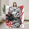 Gachiakutas Anime Warm Blanket  Airplane Travel Plush Bedding Throws Graphic Couch Bed Flannel Bedspread Sofa Bed Cover
