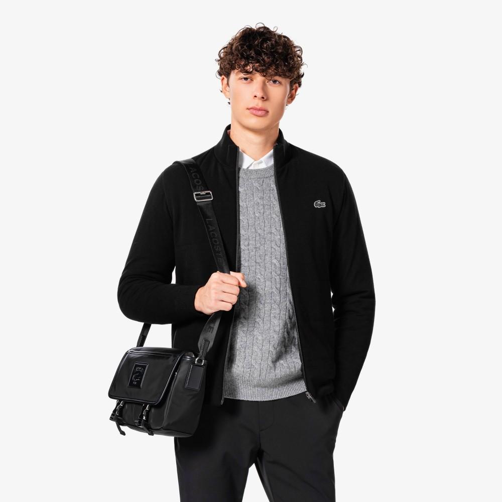 [Lacoste] Men's Golf Tipping Hybrid Full-Zip Sweater AH922E-55N031