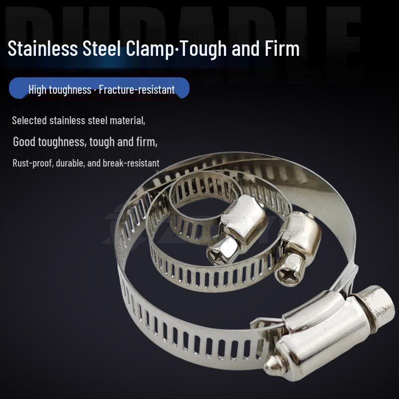 16MM Stainless Steel Hose Clamp for Pipes and Washing Machines