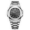 LIGE New Mens Watches Luxury Quartz Watch For Men Business Casual Wristwatch Stainless Steel Luminous Waterproof Date Clock