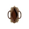 Coach Rowan 16 Classic Monogram Boston Bag Women Handbags Gold Khaki C9947-IME74