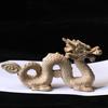 Table Decoration & Accessories Wood Dragon Statue Sculpture Figurine Desktop Ornaments Decoration Dragon Carved Figurine