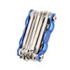 Multifunctional 11in1 Bicycle Repair Tool Kit Mountain Road Bike with Chain Cutter Arc Colorful Combination Screwdriver Wrench