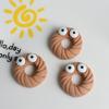Cute Cartoon Biscuit Resin Ornaments Dynamic DIY Barrettes Phone Case Shoe Accessory