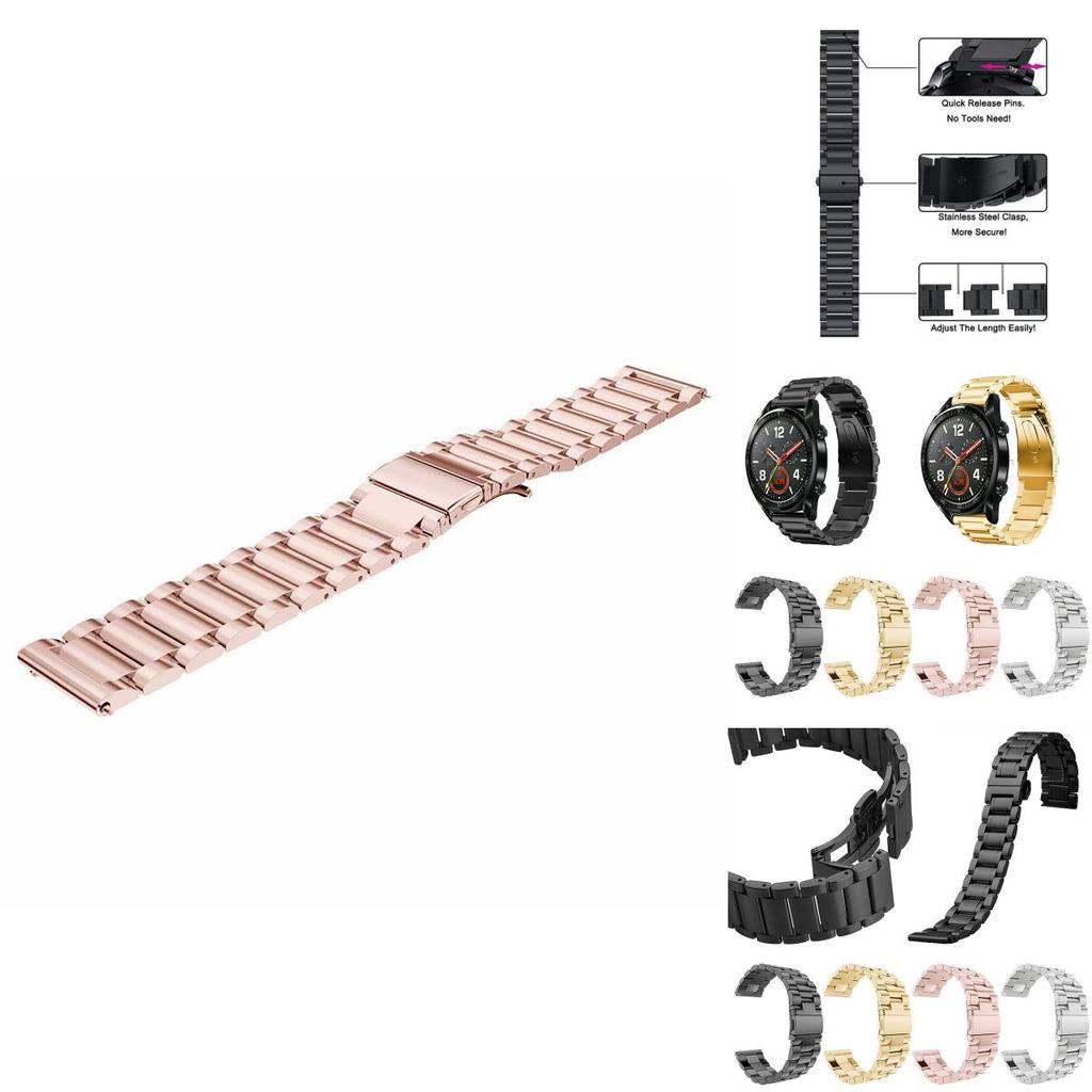 Luxurious Stainless Steel Quick Release Watch Band Available In Multiple Sizes And Colors