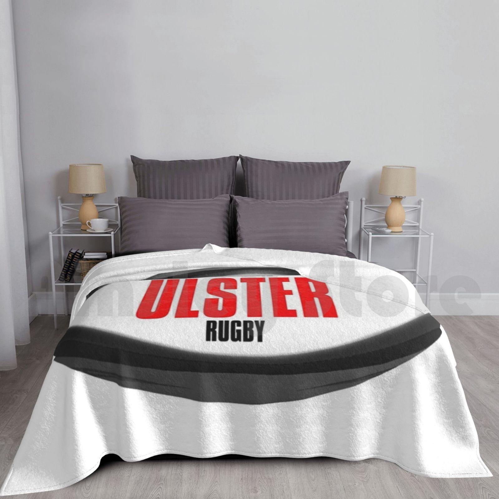 Ulster Rugby Blanket Super Soft Warm Light Thin Ulster Rugby Irish Rugby Rugby Union Rugby Fan Irfu Ireland Rugby Size: 75*100cm, Weight: 230 GSM