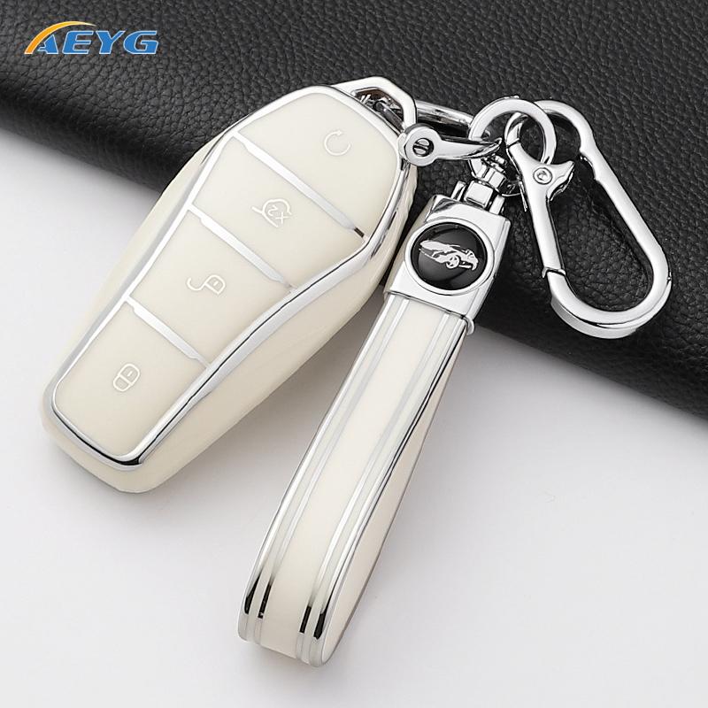 Tpu Car Key Case Cover Shell For Byd Song Plus Atto 3 Han Ev Tang Dm Qin Seal Dolphin Remote Fob Holder Keychain Accessories