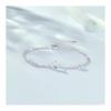 Moonstone Bracelet for Women Popular June Birthstone [Three Hearts] 925 Silver Metal Hypoallergenic Bracelet Heart 2 Chain Chain for Everyday Use