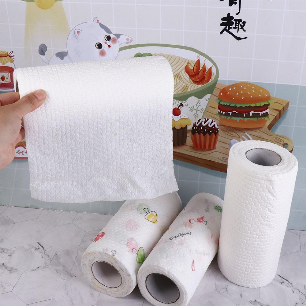 Thickened Disposable Rags Absorbent Kitchen Dishcloth  Rolls Disposable Kitchen Paper  The Lazy