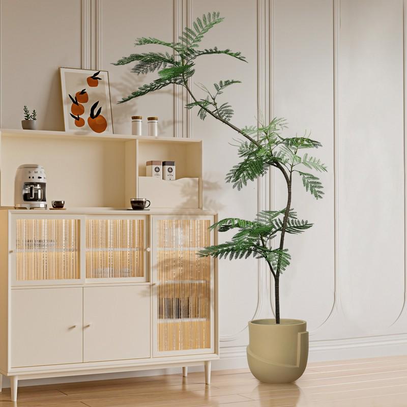 Luxury Fiddle-Leaf Fig Artificial Tree - Large Indoor Potted Plant Decor.