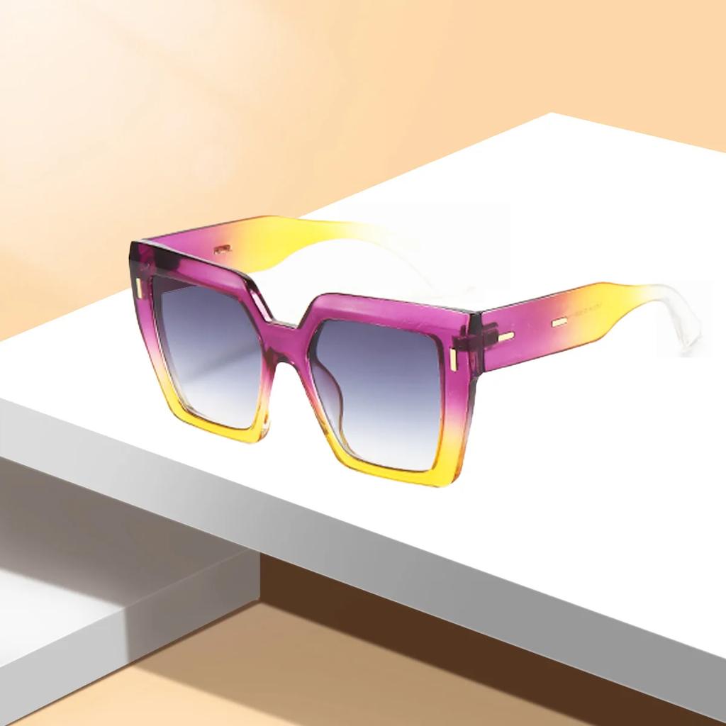 Trendy Square Sunglasses for Men Women Designer Brand Shades UV Protection Eyewear Fashion Sun Glasses Goggles