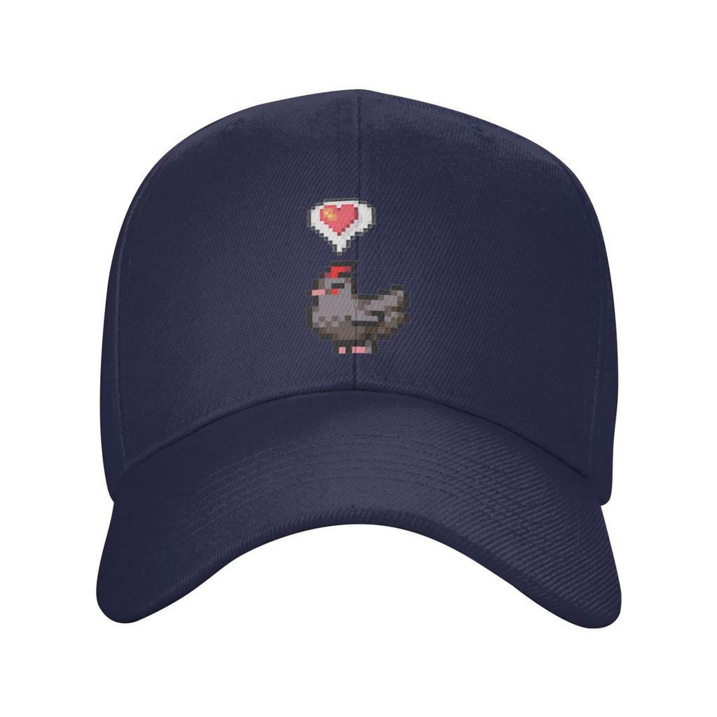 Unglückliche Hühner Stardew Valley Spiel Niedliche Cartoon Baseballkappen Herren Damen Hüte Outdoor Kappe Streetwear Baseballmütze Kappe