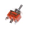 3 Terminals Orange Spdt Locking Toggle Switch 250V 15A On-Off-On