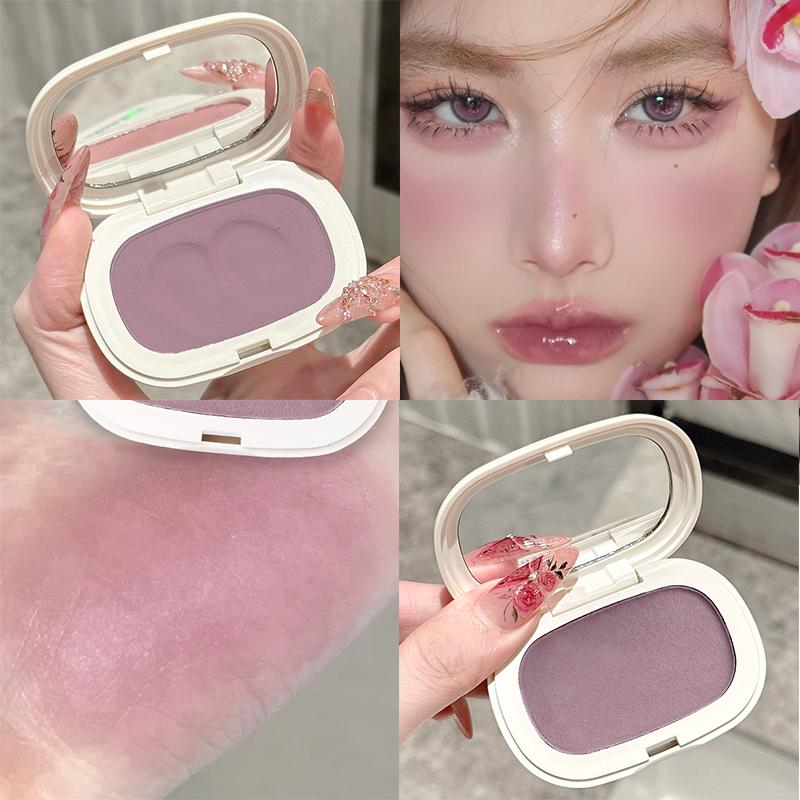 

Румяна Monochrome Mud Contour Matte Natural Cheek Tint Purple Taro Low Saturation Waterproof Soft Contouring Cream Cosmetics