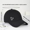 Minimalist Double Heart Print Baseball Cap WoUnisex Unisex Soft Cotton Adjustable Dad Hat Casual Love Theme Sun Hat
