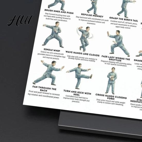 Advanced Tai Chi Core Control 3Pcs Men Training Plan Guide for Posture Correction And Pain Relief Lower Back Strength Flexibility Muscle Endurance