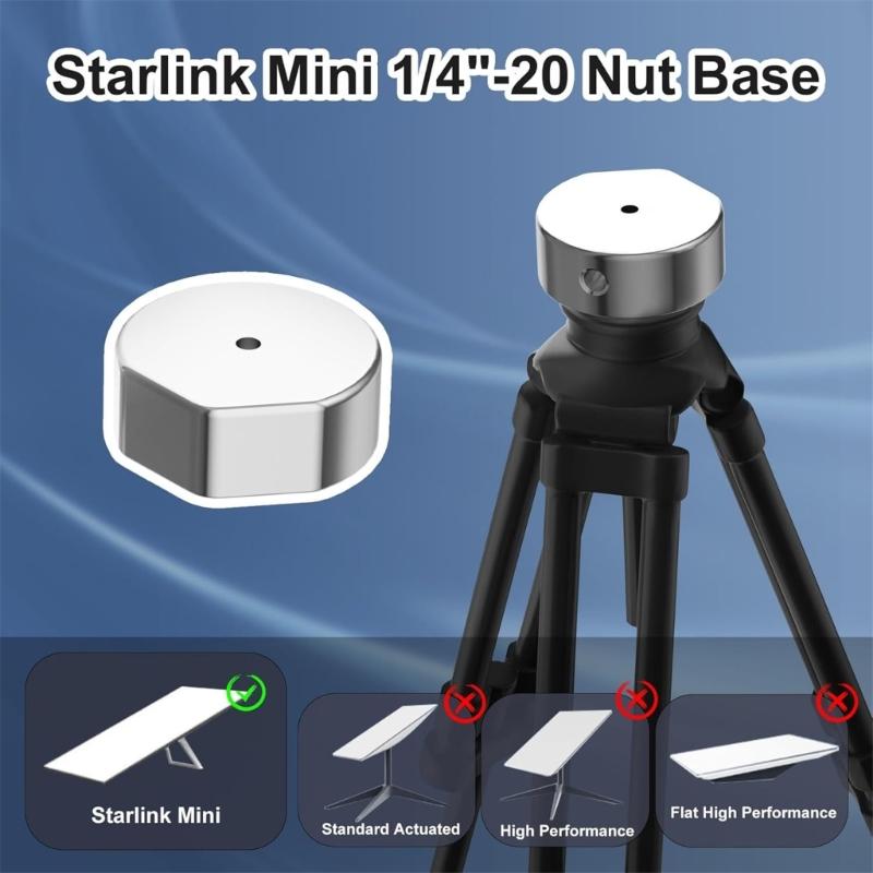 1/4 Screw Round Mount Adapter Aluminum Tripod 1/4 Screw Adapter Bracket Pipe 1/4 Screw Adapter