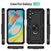 For Samsung Galaxy A15 A35 A55 5G Case Shockproof Armor Phone Cases For Galaxy A05 A05s A 15 35 55 Metal Ring Holder Back Cover