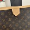 Early autumn new high-end mid-ancient tote bag contrasting color portable shoulder women's bag