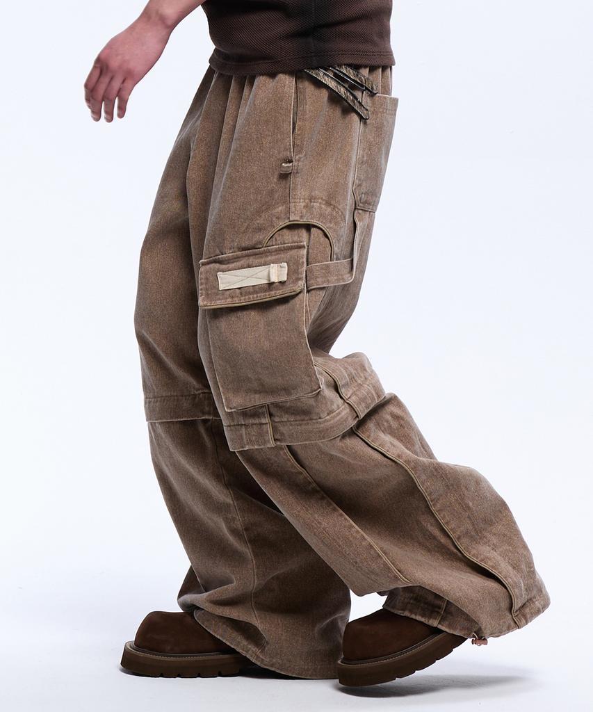 Aleseueseussi Convertible Carpenter Pants - Beige