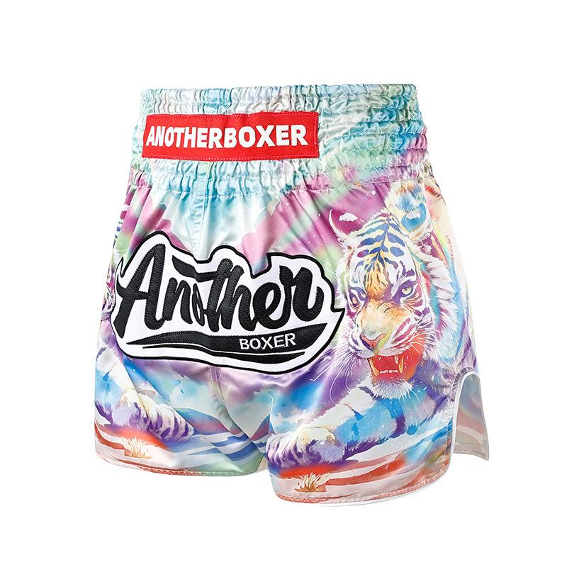 Color Tiger MMA Fighting Sports Shorts Fighting Pants Professional Boxing Pants S