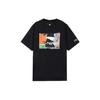 Li Ning T Shirts Men's Black Crew Neck Moderate Straight Fit AHSR915-3