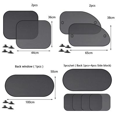 5 pezzi/set protezione per tendine parasole per finestrini auto protezione anti-Uv per tende a rete