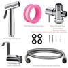 Sprayer Bidet for Toilet Hand Held Stainless Steel Kit with Hose Adjustable Water Pressure Bidet Attachment Shower Spray
