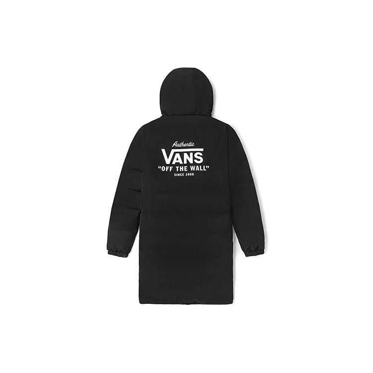 Vans Down Jackets Unisex Black Hooded Moderate Down Jacket VN0A5H6SBLK