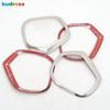 For Cadillac SRX 2010-2013 2014 2015 2016 Stainless Steel Car Inner Door Audio Speaker Frame Cover Trim Interior Accessories