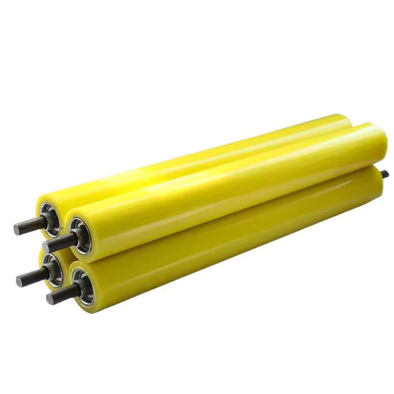 2538 Stainless Steel Non-Powered Roller Conveyor Shaft - Small Galvanized Assembly Line Drum
