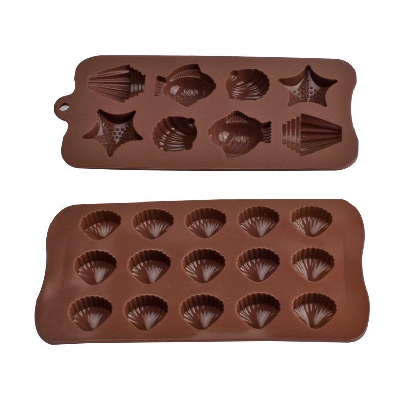 Silicone Starfish & Seashell Mold: Cartoon Fish Chocolate, Cake, Pudding, Ice Cube, Epoxy Tray