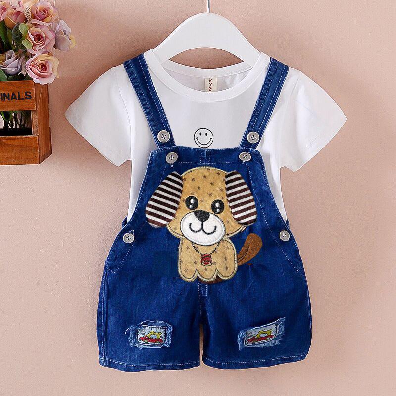 Children's Wear Children's Trousers Baby Children's Overalls Jeans Baby Summer Shorts