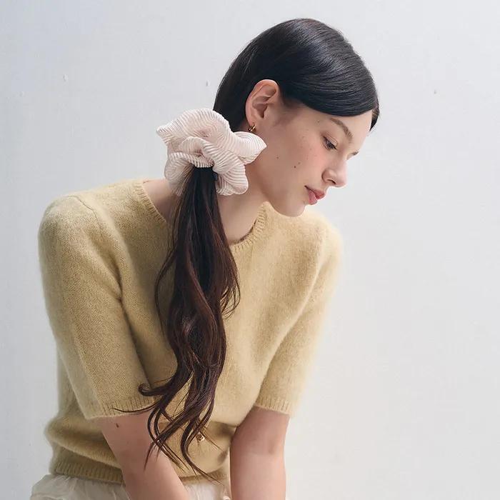 Sheer stripe scrunchie