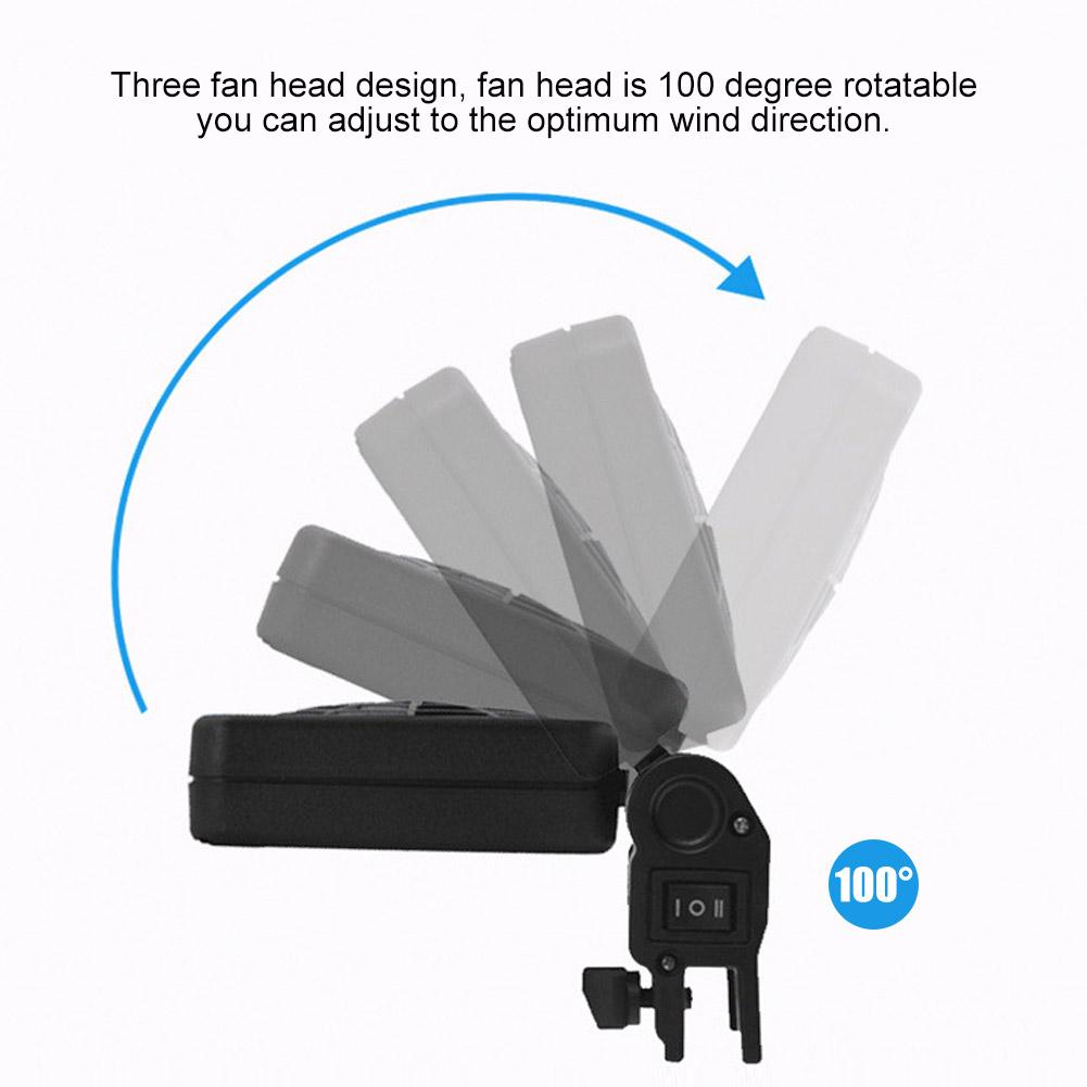 Mini drievoudige verstelbare aquariumkoelventilator voor vissen