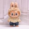 38cm Labubu Plush Doll Casual Outfit Set with Hat (Clothes Only)