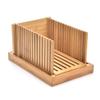 Hot Foldable Bamboo Wood Bread Slicer Cutter Toast Loaf Cutting Guide Slicing Maker for Homemade Cakes Bagels