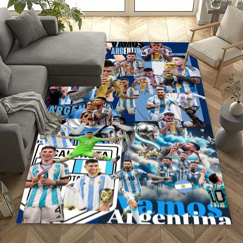 Messi World Cup Floor Mat Suitable For Dining Room Entryway Game Room Bedrooms Antislip Carpet Anime Office Decor