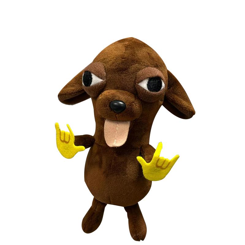 Neuer Cartoon Mutant Chihuahua Welpe Plüsch Anhänger Gesichtsausdruck Paket Sandskulptur Lustige Emoticon Spielzeug Anhänger Schlüsselanhänger 12cm