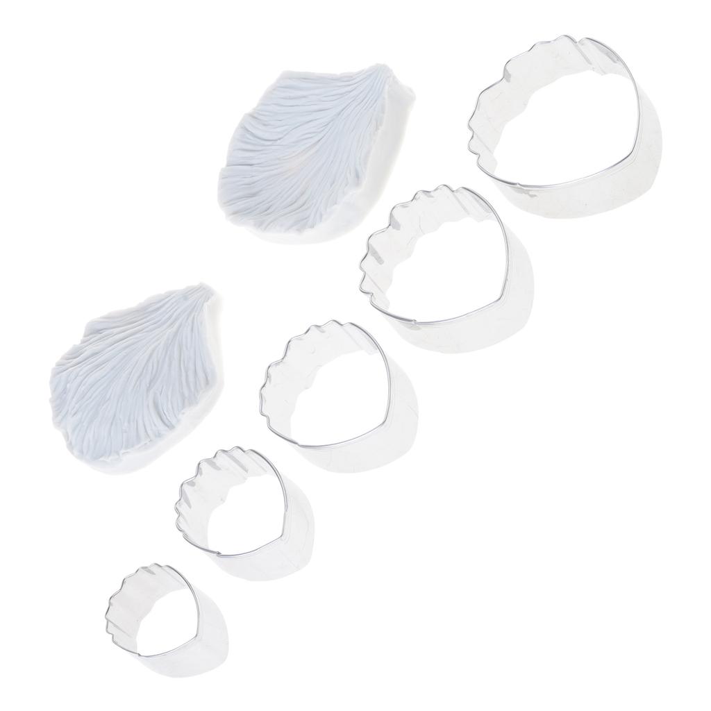 Peony Petals Veiner Molds for Sugarcraft and Fondant Cake Decorating Tool Stainless Steel Dessert Baking Mould
