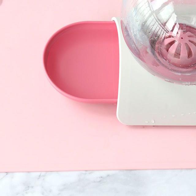 WTEMPO Pet Automatic Water Dispenser Cat Water Feeder Dog Water Dispenser Food Basin Non Plug In Automatic Water Refilling Kettle