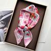 Fashion Fruit Print Square Scarf For Women Elegant Ladies Hijab Neckerchief Shawl Luxury Soft Stain Imitation Silk Scarves