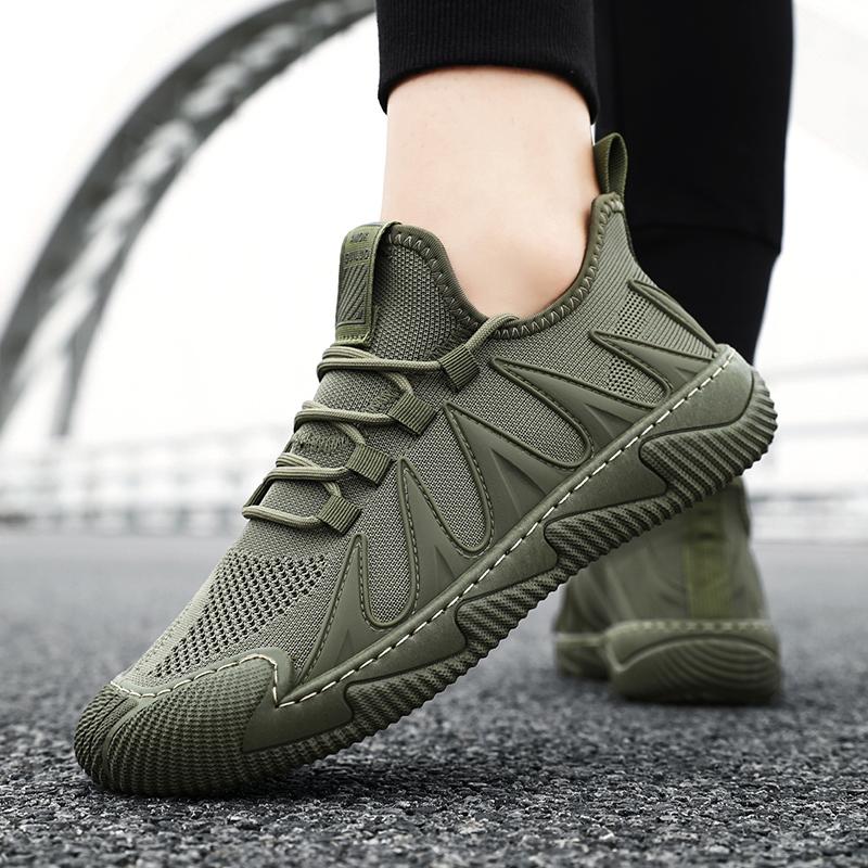 Letnie oddychające codzienne buty sportowe męskie outdoorowe lekkie komfortowe buty do biegania nowe sznurowane modne wszechstronne buty do chodzenia