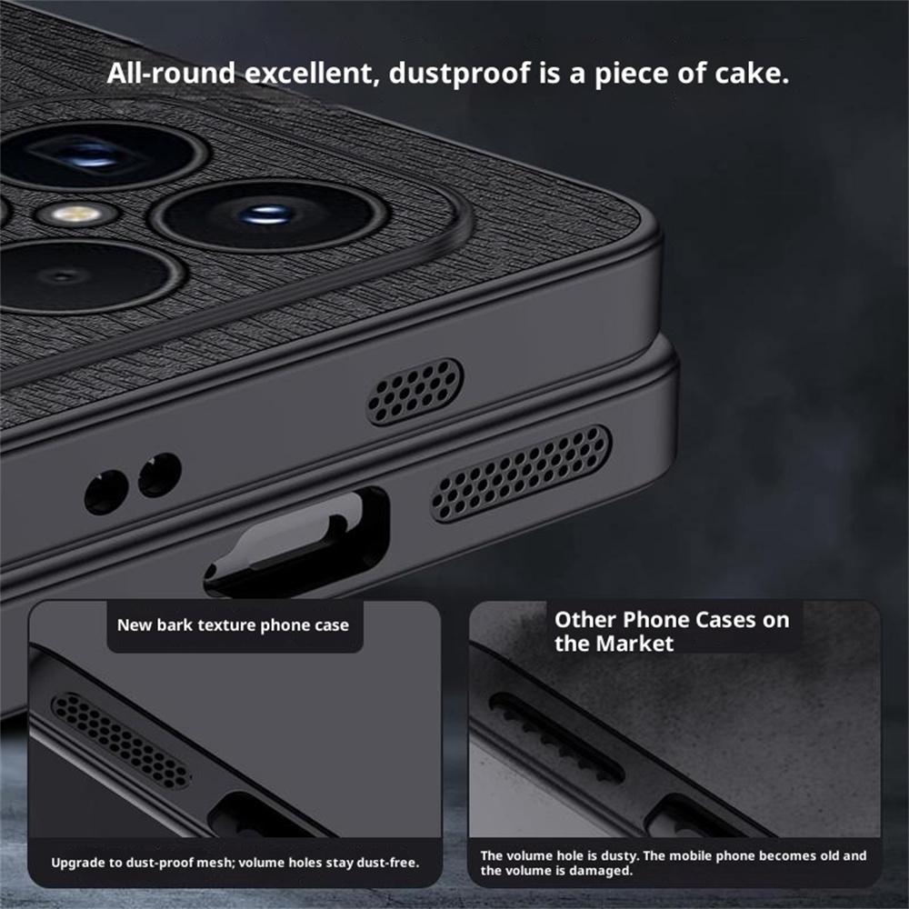 For Xiaomi Redmi K90 Pro Max 5G/Poco F8 Ultra Case Wood Texture PU Leather Coated PC TPU Phone Cover